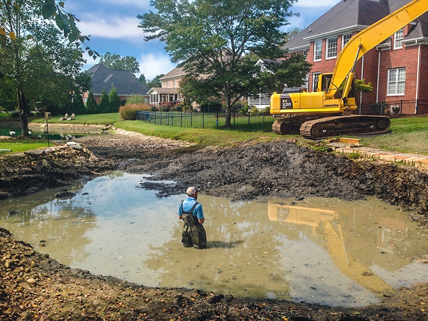 dredging your own pond
